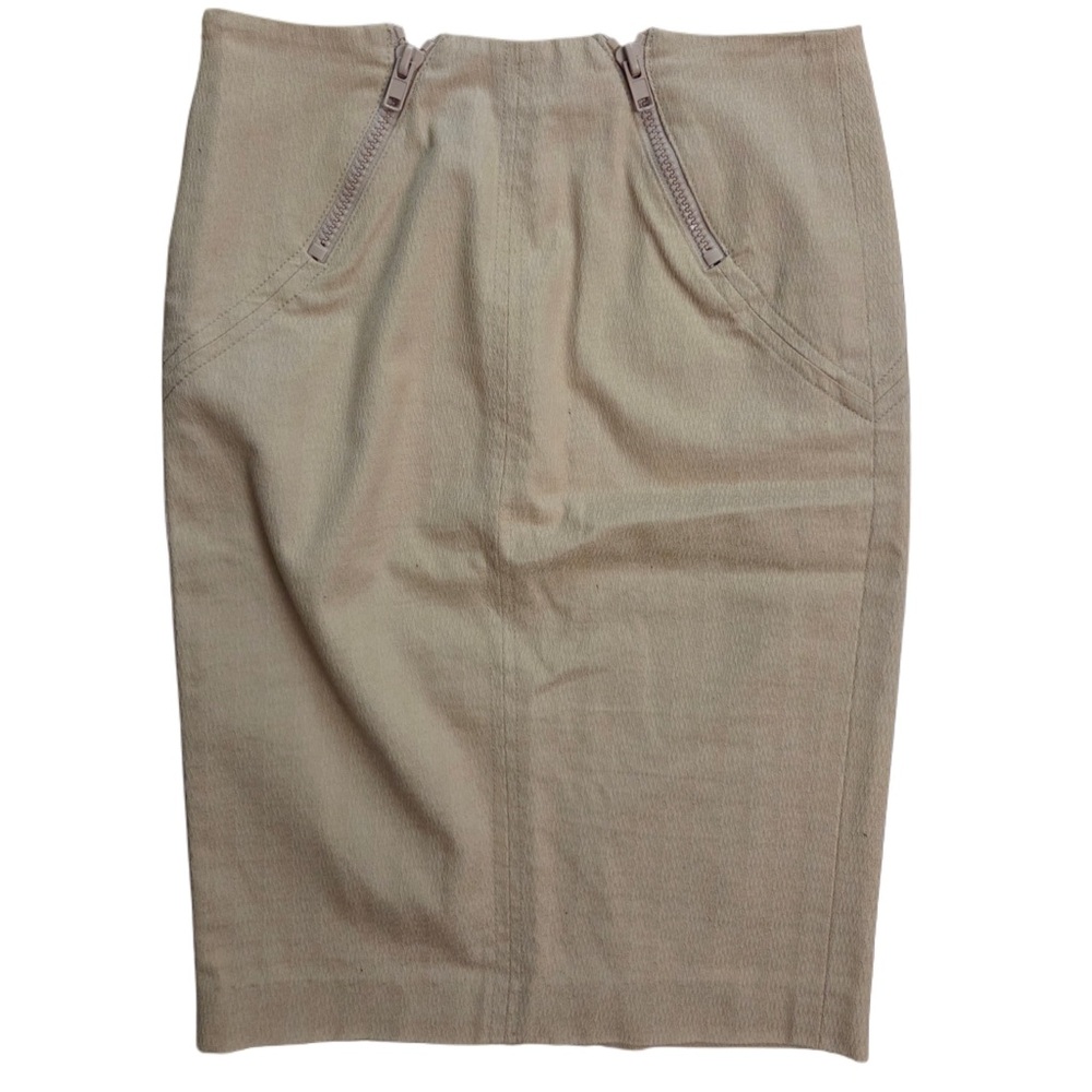 Alessandro Dell'Acqua Khaki Tan Cotton Matching Blazer and Pencil Skirt Set! - Picture 9 of 11